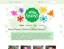 Tablet Screenshot of moreflowers.com